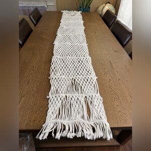 Boho Cotton Macrame Runner